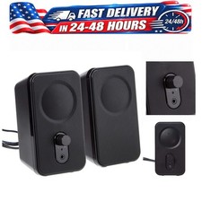 Amazon Basics Computer Speakers for Desktop Laptop PC, AC Powered, Black picture