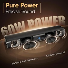 60W Bluetooth 5.3 Sound Bar for Smart TV 17