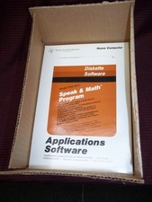 NEW TI-99/4A TI-99/4 Disk SPEAK & MATH PROGRAM NOS Diskette Education PHD 5031 picture