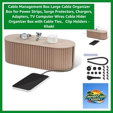 Large Cable Organizer Box: Hide Wires & Surge Protectors Safely picture