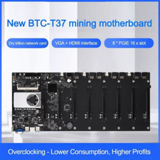 BTC-T37 Mining Miner Motherboard 8GPU PCI-E 16X DDR3 with CPU for BTC ETH NEW picture