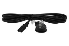 SF Cable NEMA 1-15P to C7 Non-Polarized Angle Power Cord, 10 feet - 18 AWG picture