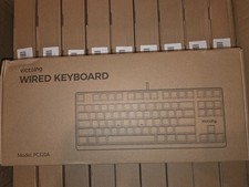Victsing Wired Gaming Keyboard PC320A Black Clicky Mechanical Keyboard RGB TKL picture