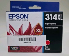 Epson 314XL Cartridge Red Ink Genuine OEM Claria Photo HD T314XL820-S XP-150 New picture