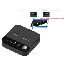 New Dual Bay M.2 SATA/NVME Duplicator Offline Disk Clone Copy Duplicator picture