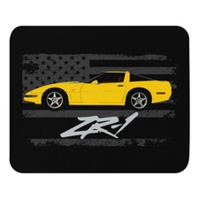Competition Yellow 1994 Chevy vette C4 ZR-1 ZR1 Mouse pad picture