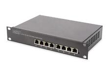 DIGITUS Gigabit Ethernet Netzwerk-Switch - 10 Zoll - 8 Ports - Unmanaged - Backp picture