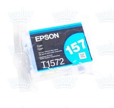 Genuine Epson 157 Cyan Ultrachrome K3 Ink T157 T1572 T157220 Stylus Photo R3000 picture
