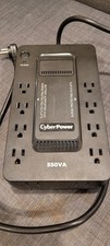 CyberPower SX550G Battery Backup Surge Protector 8 Outlets 550VA 330 Watts picture