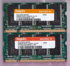 512MB 2x256MB PC2700S HYNIX HYMD232M646D6-J SM DDR-333 LAPTOP SODIMM Memory Kit picture