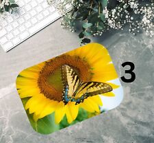 Sunflower Butterfly Mouse pad - Ships from USA - 9.25 X 7.75 picture