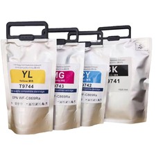 T9741‑T9744 Compatible Pigment Ink Bag for Epson WorkForce WF‑C869 Series picture