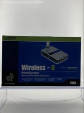 Linksys WPS54G 2.4GHz Power Supply CD Manual Wireless-G Print Server In Box picture