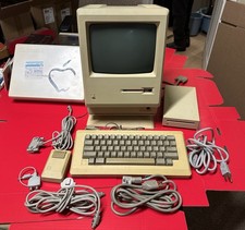 Early 1984 Apple Macintosh 128K M0001 Computer PC Workstation Keyboard Mouse ED picture