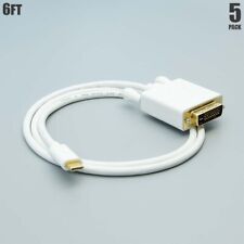 5x 6FT USB-C 3.1 Type C to DVI-D Cable 1080p PC Monitor MacBook Galaxy S8 Note7 picture