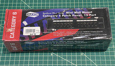 Shaxon Patch Panel 12 port Category 6 MINI WALL MOUNT MP117MA128-B Spectrum Plus picture
