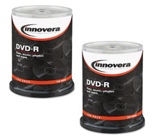 Lot of 200x Innovera DVD-R Recordable Discs, 4.7 GB, 16x, Spindle, Silver SEALED picture
