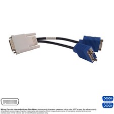 Adapter Video Breakout DMS 59 Pin VGA 15 Dual Monitor Solution HP 338285 picture