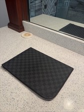 Louis Vuitton Black Daimer 13 Inch Laptop Sleeve Cover Made In France Authentic picture
