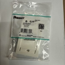 PANDUIT CFPE2IWY Mini-Com Faceplate, Executive Series Single Gang 2 Module Space picture