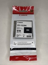 Genuine Canon Ink Cartridge PFI-102BK Black for ImagePROGRAF iPF500 iPF600 picture