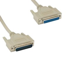10x 3ft DB25 25Pin Male to Female Cable 28AWG Serial RS232 Printer DTE Scanner picture