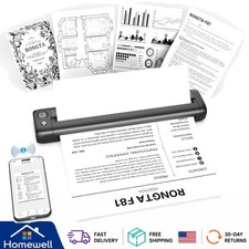 Compact Wireless Bluetooth Thermal Printer for Travel - Inkless Printing picture