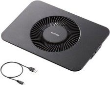 ELECOM notebook PC cooling stand side large fan 14 inches black SX-CL21BK picture