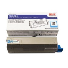 Okidata 44318603 C711 Toner Cartridge (Cyan) in Retail Packaging Cyan picture