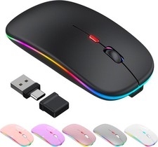 Luxury RGB Bluetooth Wireless Mouse for Mac & iPad - Jiggler Mode & Rechargeable picture