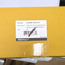 Signamax Cat6A MT Series High-Density Keystone Jack RJ-45 Female T568A/B Blue picture