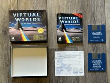 Atari ST Virtual Worlds Game by Domark Complete In Box CIB picture