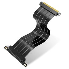 EZDIY-FAB PCIe 4.0 x16 GPU Riser Extension Cable 30cm Right Angle Black picture