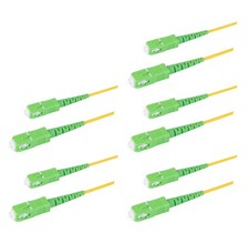 SpeedyFiberTX 5-Pack 1m SC/APC to SC/APC Singlemode Fiber Patch Cable OS1/OS2 picture