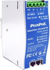 PLUSPOE 95W Industrial Gigabit PoE++ Injector IEEE 802.3bt/at/af NEW (3BLU237) picture