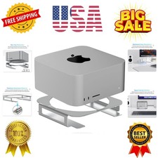 Aluminum Desktop Mount Stand for Mac Studio, Mac mini M2, M1 - Improved Cooli... picture