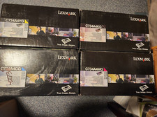 4 New Lexmark Toner Printer Ink C734A4CG C734H4KG C734A4YG C734A4MG  #A19 (LVRC) picture