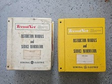 Vtg 1970s GE TermiNet Data Instruction Manuals Service Information binder books picture