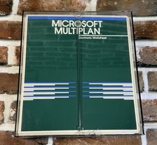 Microsoft Multiplan Electronic Worksheet Apple Macintosh Complete Boxed 3.5” picture