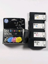 HP 950XL 951 4-Pack Genuine Ink Black Cyan Magenta Yellow (Light Used - Read) picture