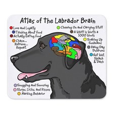 CafePress Black Lab Brain Non-slip Rubber Mousepad, Gaming Mouse Pad (281085258) picture