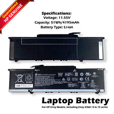 Genuine HP Envy Battery BN03XL 13m-bd0023dx 11.55V 51Wh L77034-005 L76965-271 picture