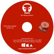 Hard Drive Wipe Erase Format Destroy Data Clean PC Disk Eraser Cleaner NEW 2024 picture