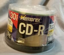 MEMOREX CD-R 52X 700 MB 80 MIN 30 PACK NEW SEALED picture