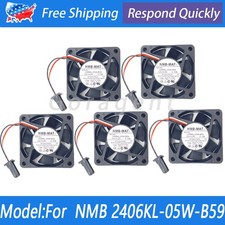 5PCS For NMB-MAT 2406KL-05W-B59  24V 0.13A 3-Pin Numerical Control Machinery Fan picture