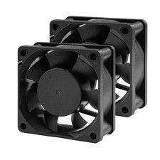 Versatile 60mm 12V DC Cooling Fans - 5600RPM, Low Noise, 2-Pack for Various Uses picture
