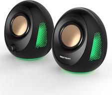Computer Speakers, 20W Peak Power Bluetooth 5.4, USB & USB-C Powered PC Speakers picture