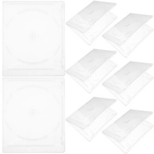 8Pcs Transparent Ps Cd Jewel Case with Double Sided Storage and Disc Protection picture