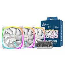 MONTECH AX 120MM - PWM Fan - Silent Performance - High Speed 120mm, White  picture