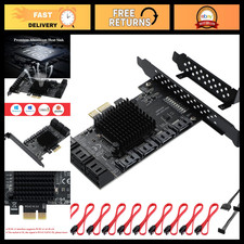 10-Port SATA III PCIe Expansion Card - 6Gbps, Hot Swap, Plug & Play for PC/NAS/S picture